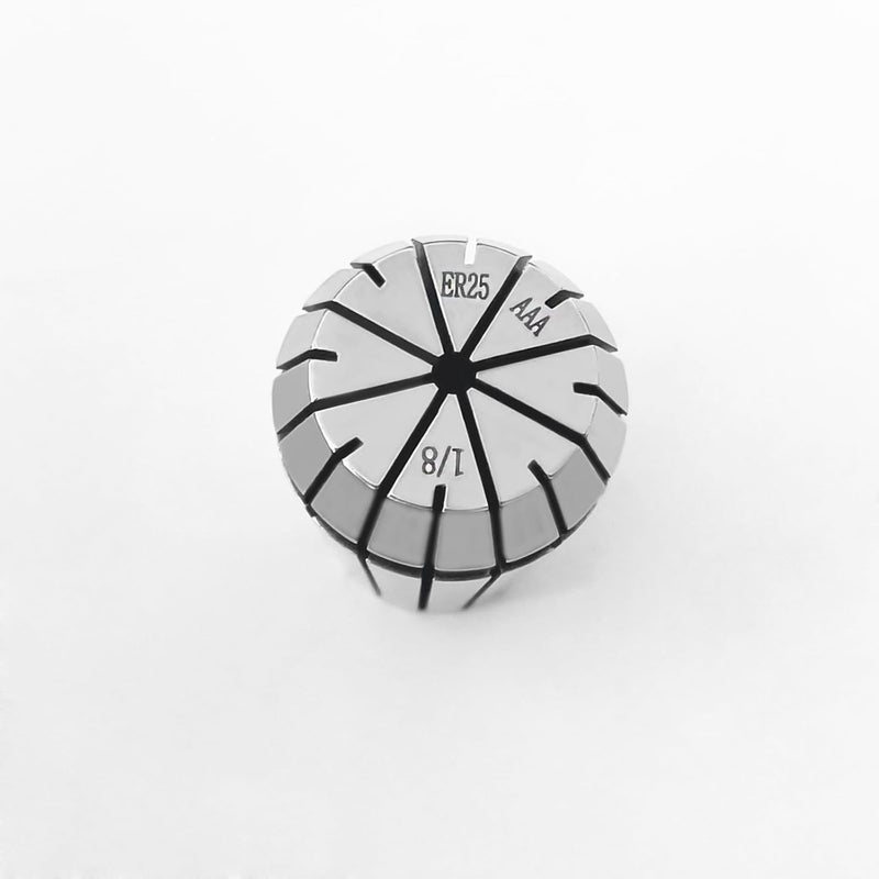 WEXWE Tools ER25 1/8 Inch Size High Precision Spring Collets Set, Accuracy Within 0.008 mm,Within 5000RMP router collets For CNC Milling Engraving Chuck Lathe Tool Holder Workholding Engraving,1pcs - Image 2